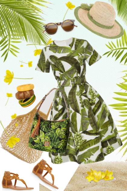 Palm leaves- Fashion set