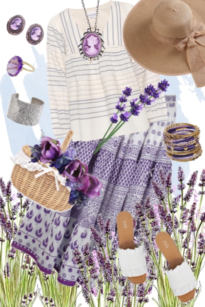 Lavender fields- Combinazione di moda
