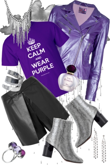Purple Rain - combinação de moda