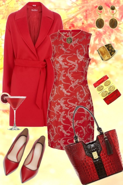 Red Cocktail - combinação de moda