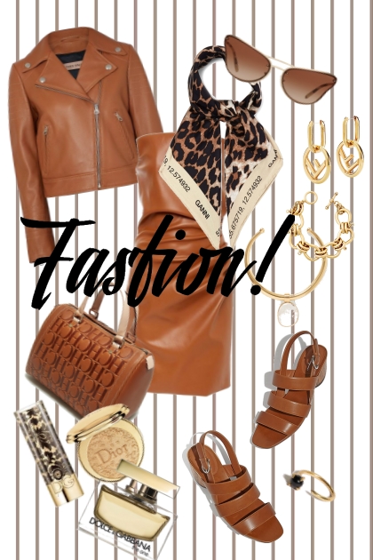 Leather Trend- Modekombination