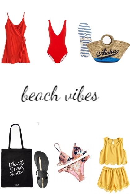 beach- combinação de moda