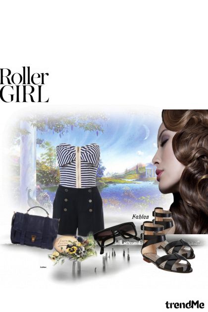roller girl- combinação de moda
