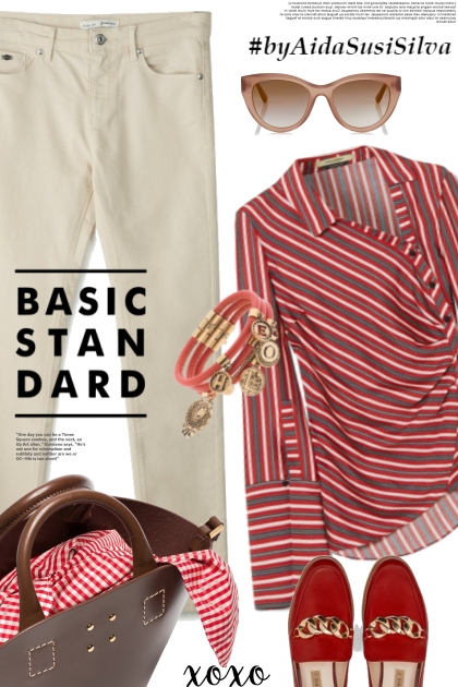 Striped Blouse- Fashion set