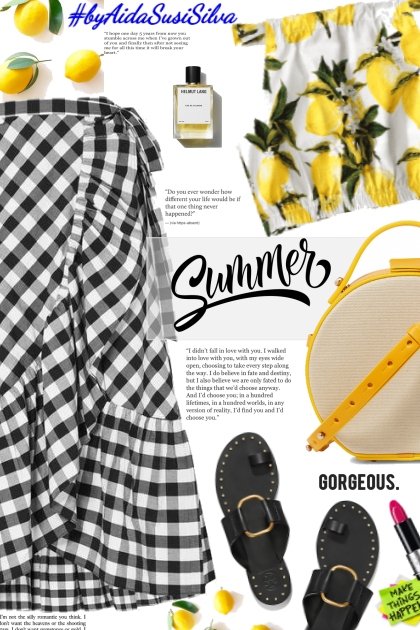 Mixing Prints: Chess and Lemons!- Fashion set