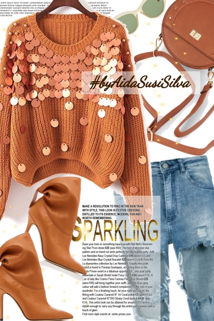 She is totally sparkling!- Fashion set