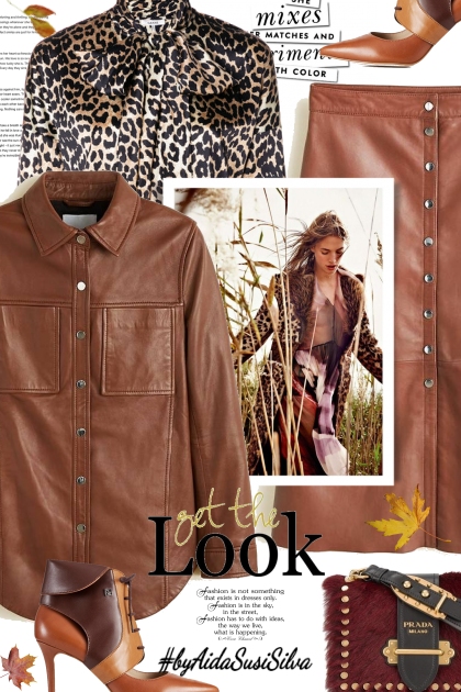 Leather Look- Combinazione di moda