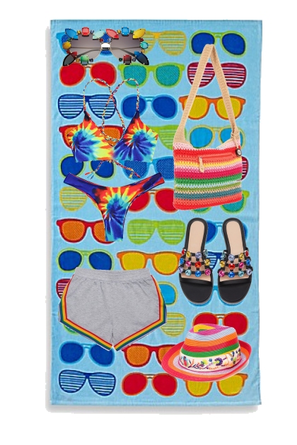 beachy and colorful- Fashion set