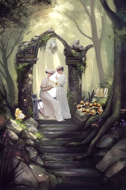 secret forest wedding- Модное сочетание