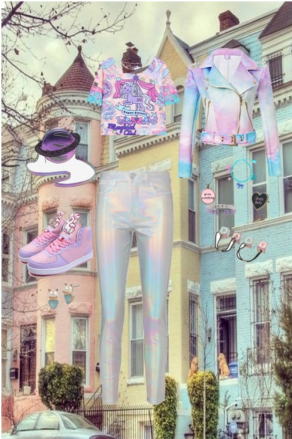 pastel space unicorn- Combinazione di moda