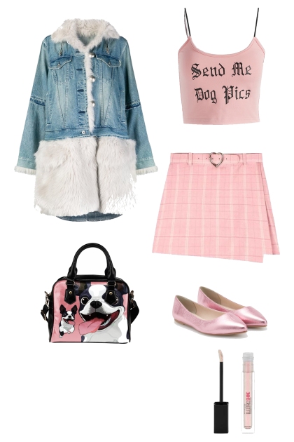 pink dog lover - combinação de moda