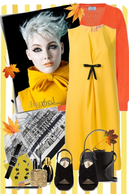 little yellow dress- Fashion set