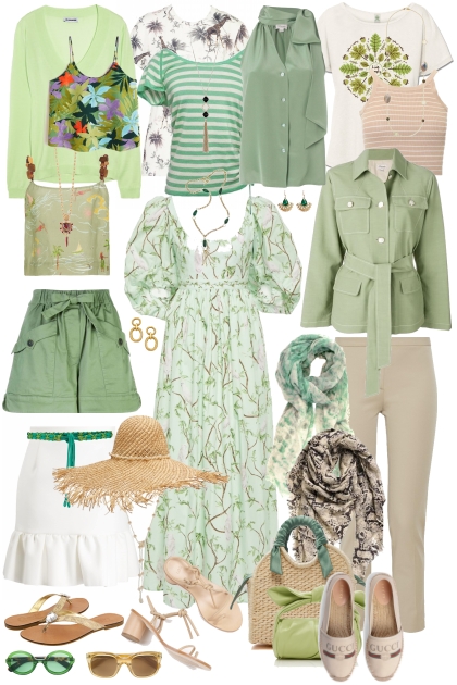 Set green2- Combinaciónde moda