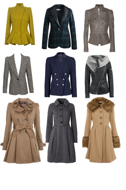 Outerwear for an hourglass figure type