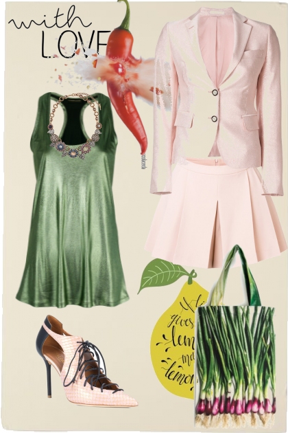 Розовый Look- Combinaciónde moda