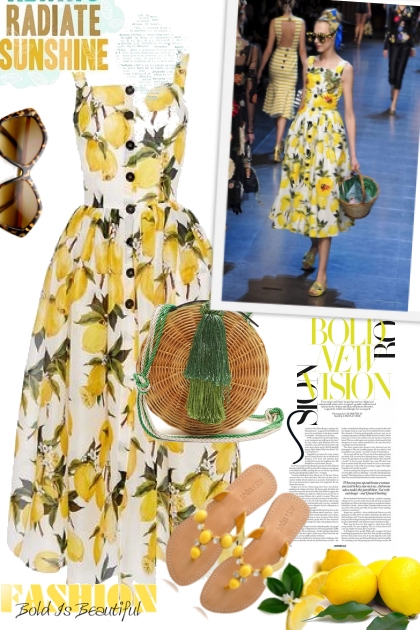 Bold Lemon Vision- Combinazione di moda