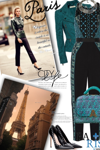 City Life: Paris- combinação de moda