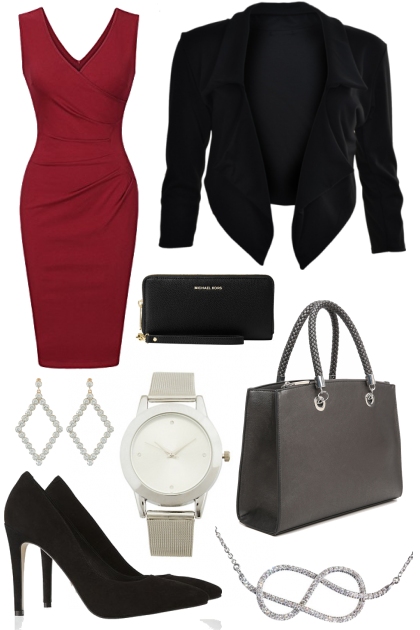 Red Dress- Combinaciónde moda