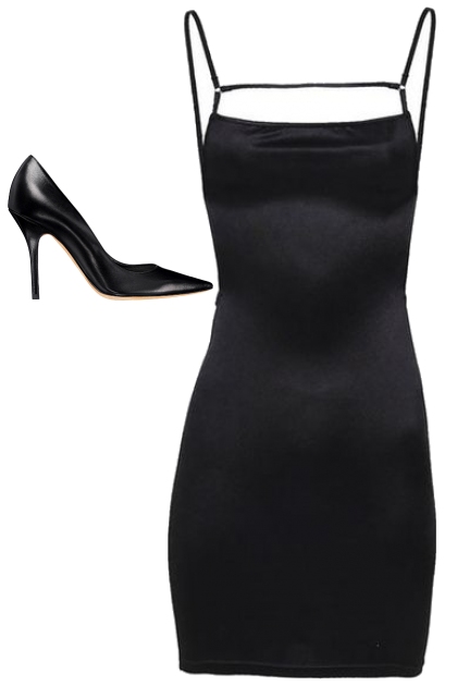 Short Black Dress- Modna kombinacija