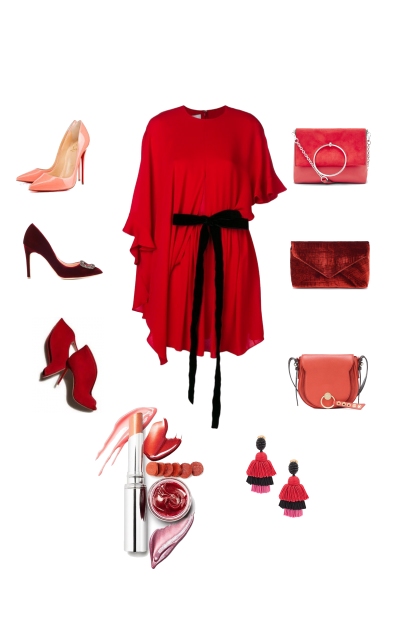Растяжка красного- Combinazione di moda