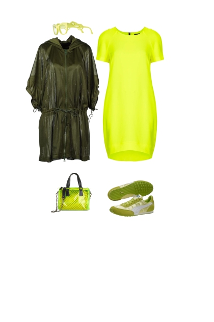 Желто-зеленый - combinação de moda