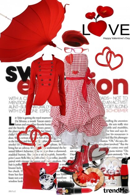 Amore rosso- Combinaciónde moda