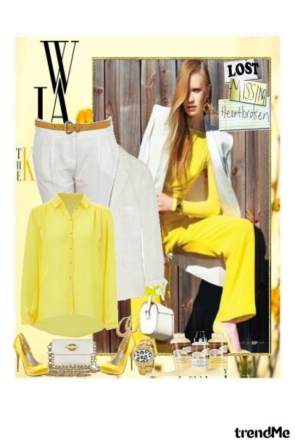 Yellow Elegance- Combinazione di moda