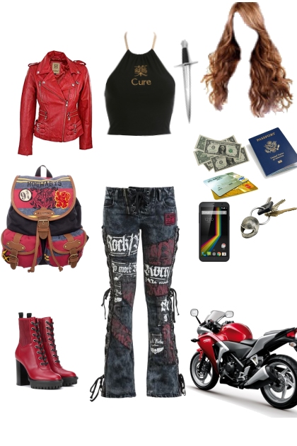 Scarlet rider- Combinaciónde moda