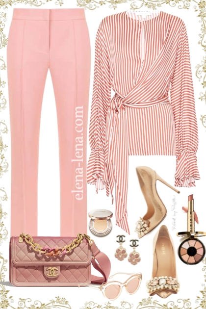 Розовый шик- Combinazione di moda