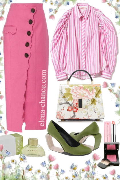 розовое настроение- combinação de moda