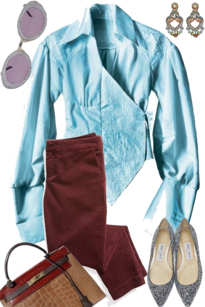 BLUE AND BROWN- Fashion set