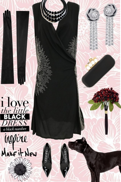 BLACK DRESS- Modekombination