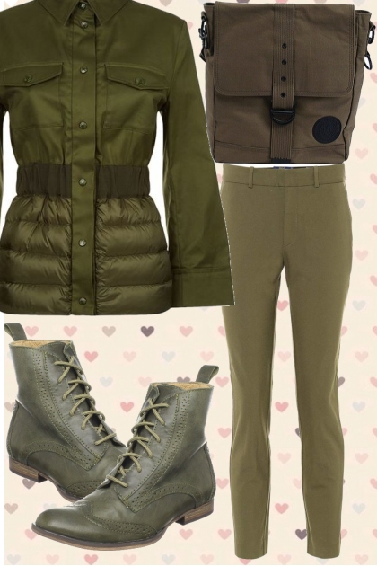 IN THE ARMY GREEN- Fashion set