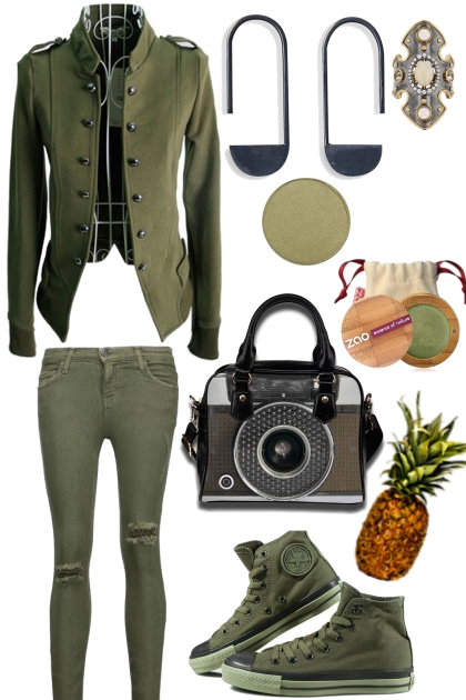 AUTUMN ARMY GREEN- Fashion set