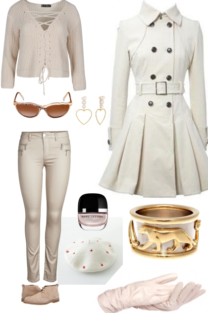 BEIGE AND WHITE- Combinazione di moda