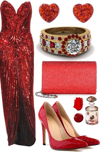 RED ELEGANCE- Fashion set