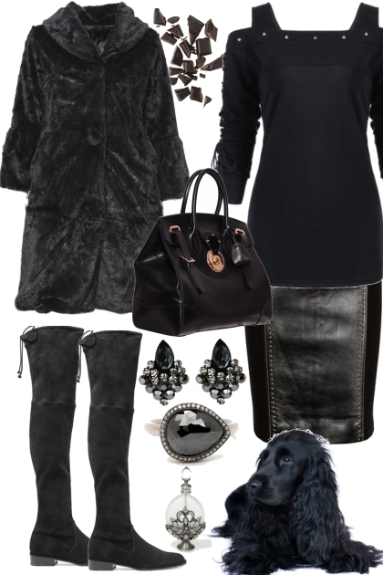 2018 WINTER BLACK- Fashion set