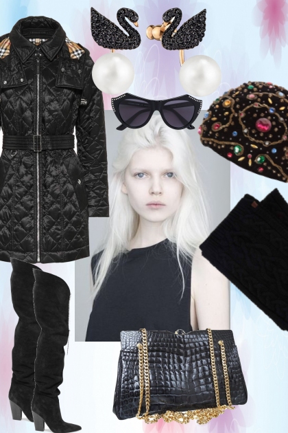 BLACK IN WINTER- Combinazione di moda