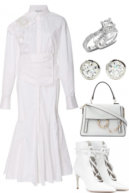 WHITE MISS- Combinazione di moda