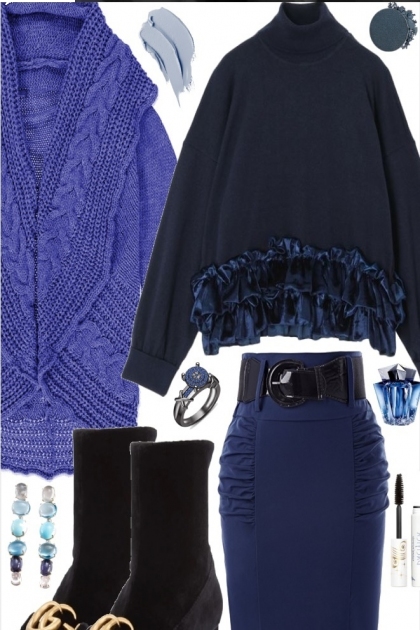 BLACK AND BLUE- Combinaciónde moda