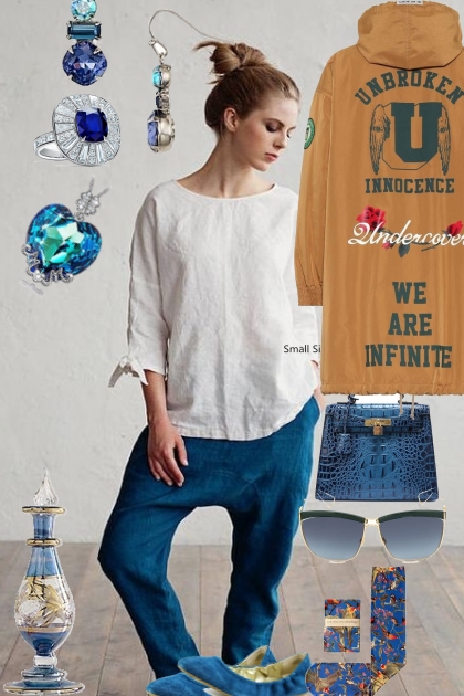 DROP CROTCH PANTS AND FUN BUN- Combinazione di moda