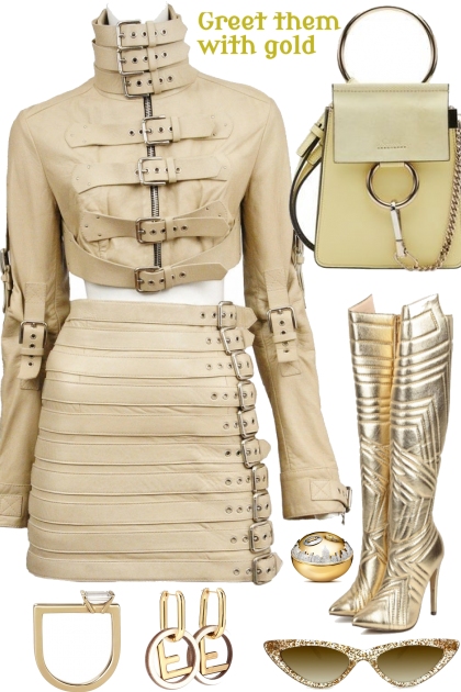 GREET THEM WITH GOLD ! - Fashion set