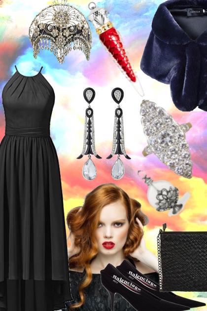 BLING AND BLACK- Fashion set