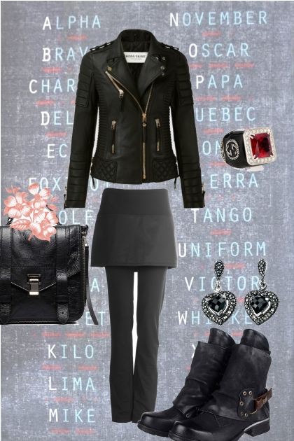 SKIRTED LEGGINGS : BLACK- Fashion set