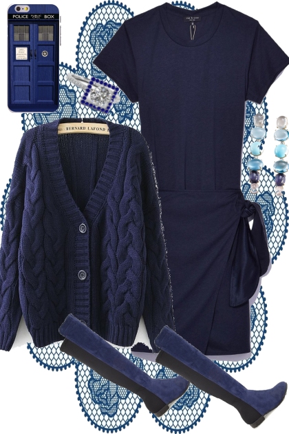 SWEET NAVY- Fashion set