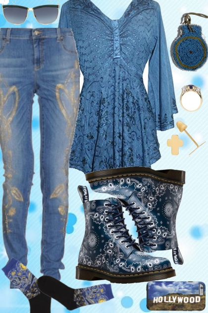 CADUTA PER BLU- Fashion set