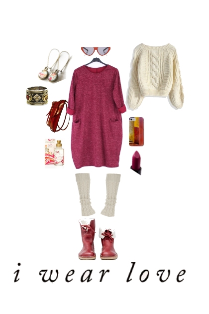 SWEATER OVER DRESS (3)- コーディネート