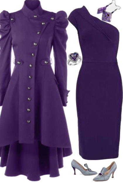 COAT AND DRESS- Fashion set