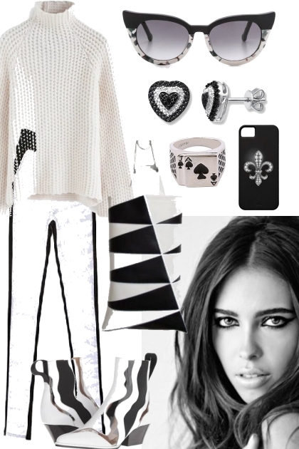 WINTER BLACK AND WHITE- Fashion set