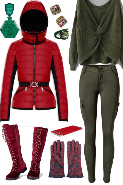 RED AND GREEN FOR CHRISTMAS- Combinaciónde moda